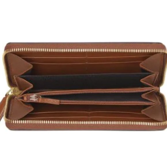 Gucci Zip Around Leather Wallet with Metallic Logo new in box - Picture 5 of 10